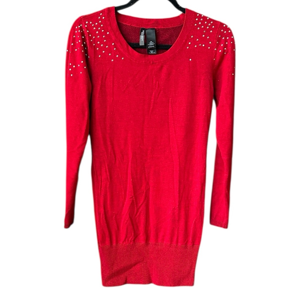 Bisou Bisou Vibrant Red Knit Top